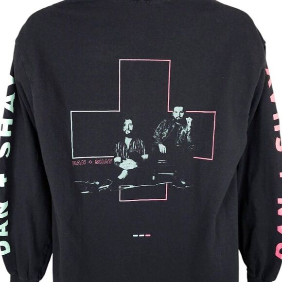 Dan + Shay T Shirt Mens Size Large Black Country Pop Music Duo - Picture 1 of 7